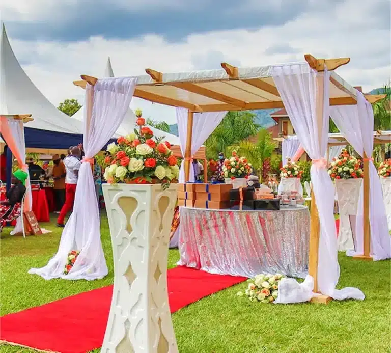 Professional wedding event planner by Terry Win Flowers in Nairobi.
